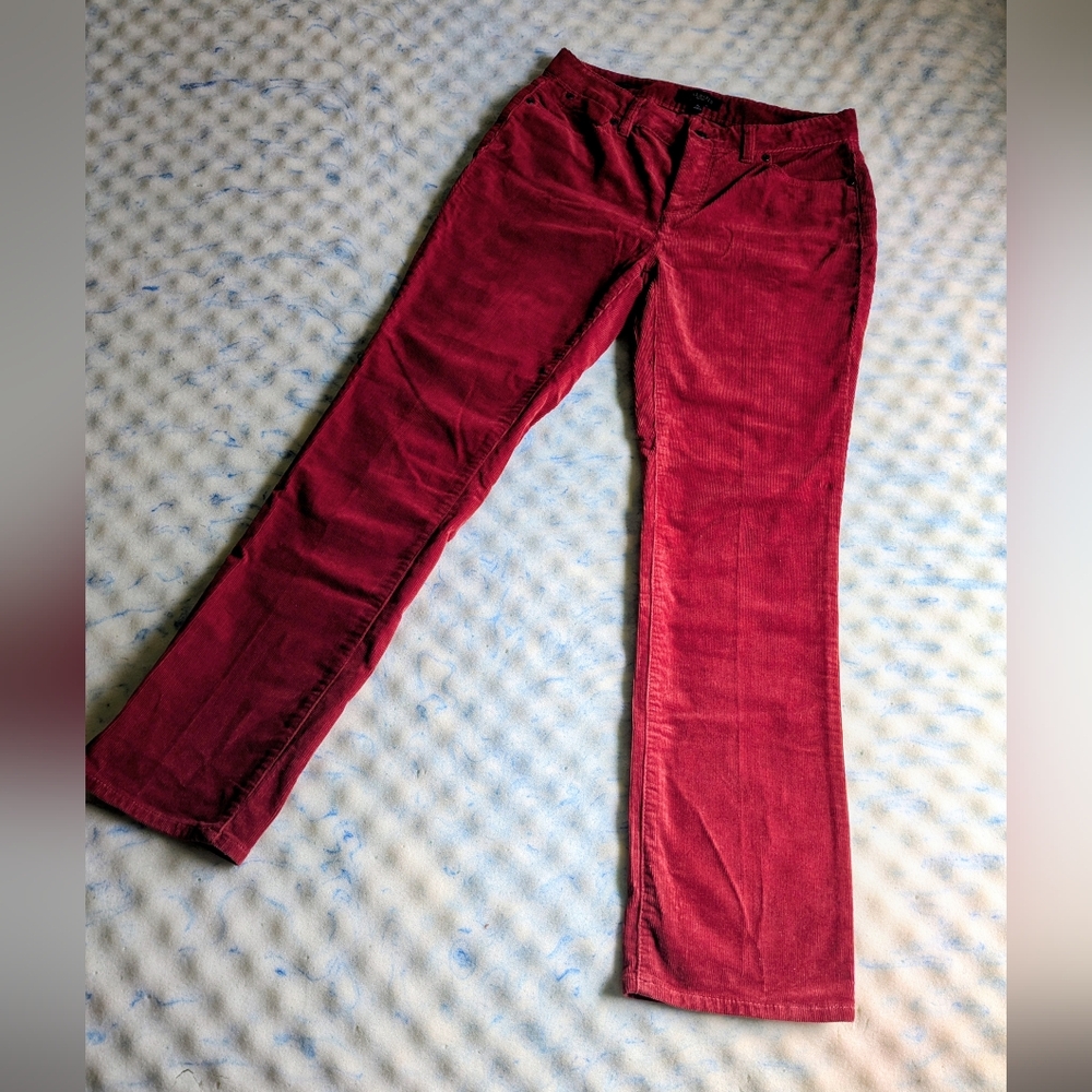 Talbots Red Corduroy Pants Sz 6P